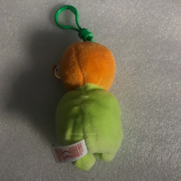 TY Beanie Baby Beanie Bellies Hollow the Halloween Pumpkin Plastic Key Clip 4” - Picture 3 of 9
